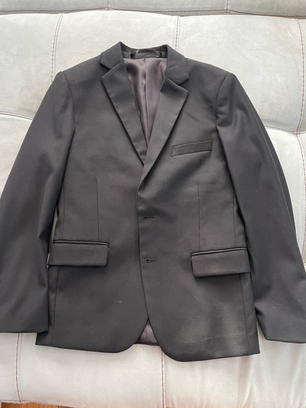 Isaac Mizrahi Black Two-Button Notch Lapel Blazer